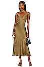 view 1 of 4 Boudoir Slip Dress in Olive