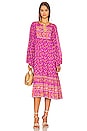 view 1 of 3 Madame Peacock Boho Dress in Boysenberry