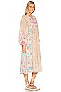 view 2 of 3 Mossy Patchwork Boho Dress in Spring Garden