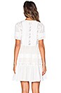 view 3 of 5 Peasant Girl Throw On Mini Dress in White