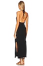 view 3 of 4 Sunray Knit Maxi Halter Dress in Black