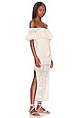 view 2 of 3 VESTIDO MIDI ILUKA CROCHET in Cream
