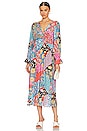 view 1 of 3 Cha Cha Boho Midi Dress in Jewel