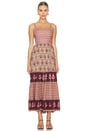 view 1 of 3 Chteau Quilted Strappy Maxi Dress in Grape