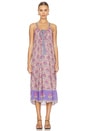 view 1 of 3 Chteau Strappy Midi Dress in Lavender