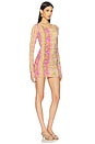 view 2 of 5 Goldie Shimmer Mini Dress in Desert Rose