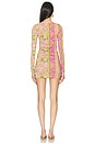 view 4 of 5 Goldie Shimmer Mini Dress in Desert Rose