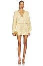 view 1 of 4 The Moss Knit Mini Dress in Gold