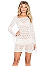 view 1 of 4 Leila off the Shoulder Mini Dress in White