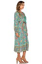 view 2 of 3 Folk Town Boho Dress in Turquoise