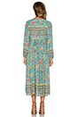 view 3 of 3 Folk Town Boho Dress in Turquoise