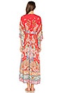 view 3 of 3 Lotus Kimono Gown in Ruby