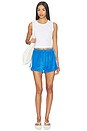 view 5 of 6 Luciana Terry Short in Azure Blue