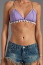 view 3 of 3 Hanalei Cowrie Shell Bra in Lavender
