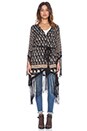 view 2 of 4 Tassel Kimono in Charcoal