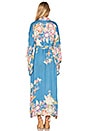 view 4 of 4 Blue Skies Luxe Reversible Kimono in Blue & Candy