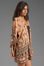 view 2 of 5 Boho Tribal Kimono in Peach