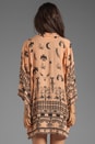 view 3 of 5 Boho Tribal Kimono in Peach