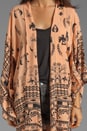 view 4 of 5 Boho Tribal Kimono in Peach