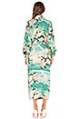 view 4 of 4 Nightingale Reversible Maxi Kimono in Teal & Black