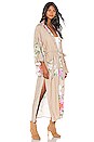 view 3 of 4 Waterfall Maxi Robe in Taupe