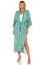 view 2 of 5 PEIGNOIR MAXI SUNDOWN in Turquoise