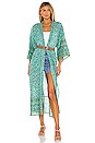 view 5 of 5 PEIGNOIR MAXI SUNDOWN in Turquoise