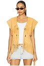 view 1 of 4 Fearless Heart Suede Fringe Vest in Sun Glow