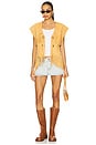 view 4 of 4 Fearless Heart Suede Fringe Vest in Sun Glow