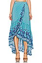 view 1 of 3 Sunset Road Wrap Skirt in Aqua