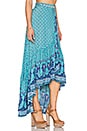 view 2 of 3 Sunset Road Wrap Skirt in Aqua