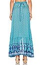 view 3 of 3 Sunset Road Wrap Skirt in Aqua