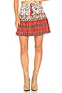 view 1 of 4 Boho Mini Skirt in Rosewood