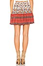 view 3 of 4 Boho Mini Skirt in Rosewood
