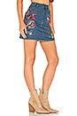 view 2 of 5 Flower Child Denim Skirt in Navy