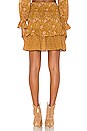 view 3 of 4 Lioness Ruched Mini Skirt in Caramel