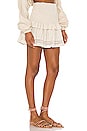 view 2 of 5 Lola Ruched Mini Skirt in Biscuit