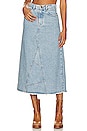 view 1 of 4 Eve Denim Skirt in Sun Washed Blue