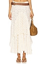 view 1 of 6 Lux Lisbon Lace Handkerchief Skirt in Vintage Cream
