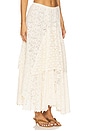 view 2 of 6 Lux Lisbon Lace Handkerchief Skirt in Vintage Cream
