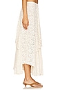 view 3 of 6 Lux Lisbon Lace Handkerchief Skirt in Vintage Cream