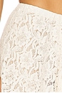 view 6 of 6 Lux Lisbon Lace Handkerchief Skirt in Vintage Cream