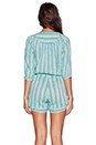 view 3 of 6 Island Boho Romper in Turquoise