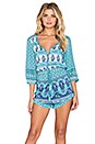view 1 of 5 Sunset Road Romper in Aqua