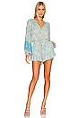 view 1 of 4 Hibiscus Lane Romper in Lagoon