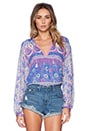 view 1 of 4 Boho Blossom Blouse in Purple