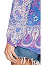 view 4 of 4 Boho Blossom Blouse in Purple