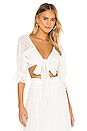 view 1 of 5 Daisy Chain Tie Top in White