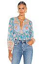 view 1 of 5 Love Story Blouse in Sky Blue