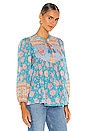 view 3 of 5 Love Story Blouse in Sky Blue